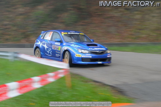 2008-04-19 Rally 1000 Miglia 0266 Aghini-Cerrai - Subaro Impreza STI